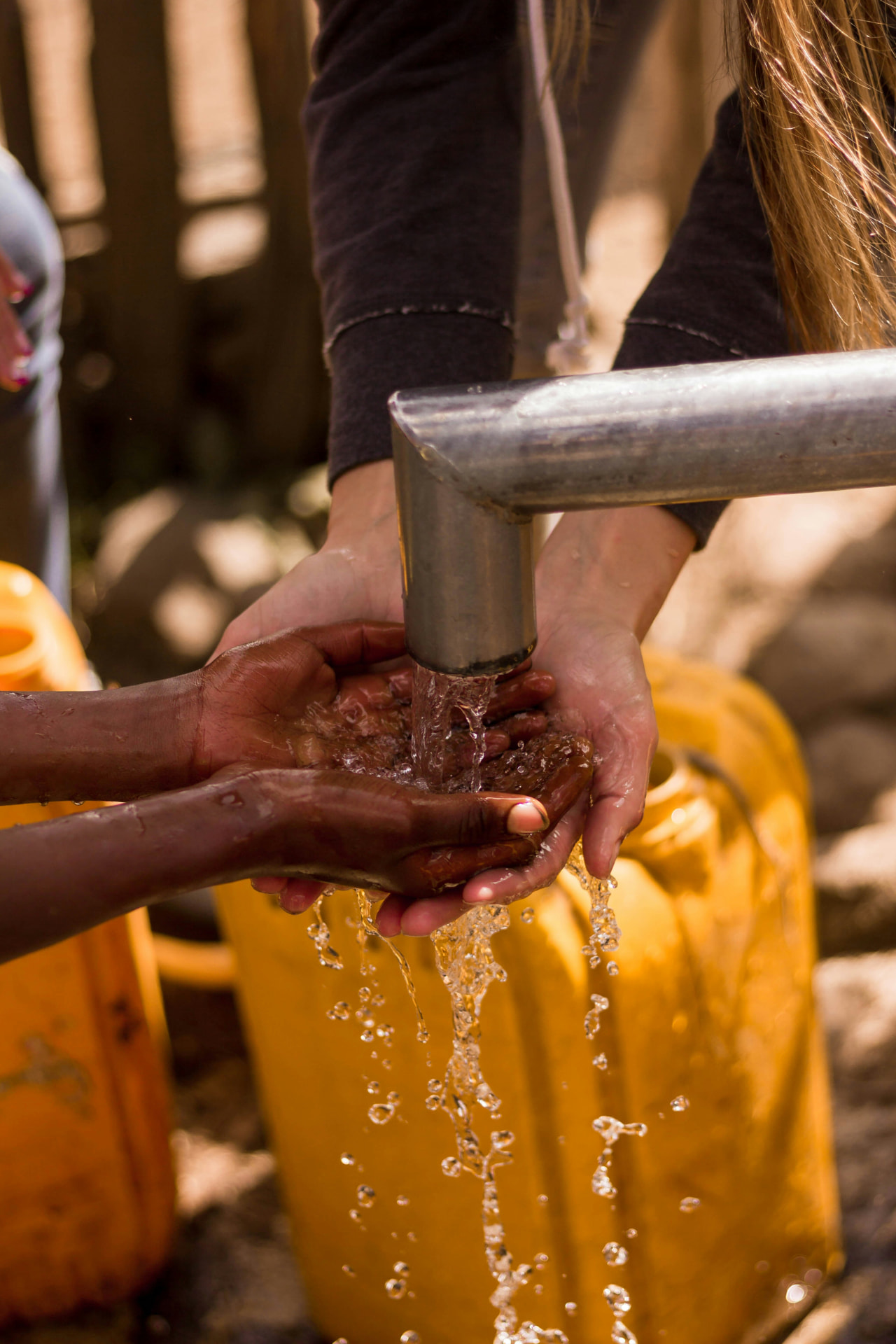 Awareness work on hand hygiene and safe drinking water